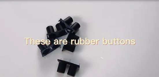 Factory Wholesale Shaped Silicone Rubber Cache Button High Quality Rubber Button
